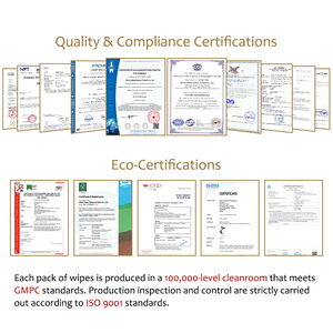 Toallitas Húmedas <span class=keywords><strong>para</strong></span> Bebés al por Mayor, 99.9% <span class=keywords><strong>Agua</strong></span>, Hipoalergénicas, Antibacterianas, <span class=keywords><strong>de</strong></span> Fábrica - Product Image 5