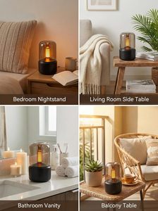 Diffuseur d'arômes à flamme de verre personnalisé en usine, humidificateur ultrasonique d'huiles essentielles, vente directe - Product Image 3