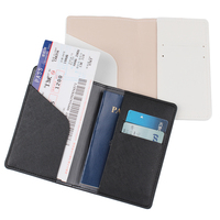 Ensemble de porte-passeport de voyage fin et luxueux, porte-étiquette à bagages, étui en cuir PU tendance, portefeuille, étui imperméable RFID pour hommes et femmes