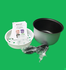 Olla <span class=keywords><strong>Arrocera</strong></span> Eléctrica Multifuncional de Acero Inoxidable de 5.1-6.0L y 400W con Recipiente Interior Antiadherente, Cuchara Medidora y Taza Medidora de Lujo - Product Image 4