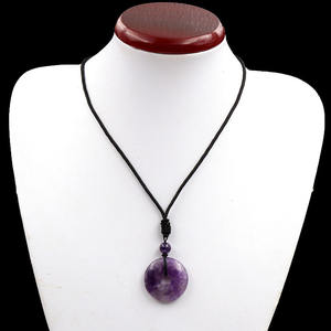 <span class=keywords><strong>Collar</strong></span> de Cristales Curativos con Forma de Donut de 30 mm, <span class=keywords><strong>Amuleto</strong></span> de Piedra Preciosa de Chakra, Colgante de <span class=keywords><strong>Cuarzo</strong></span> Reiki para Hombre y Mujer - Product Image 6