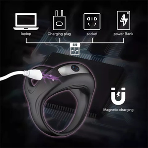 Drop Shipping Penis bergetar cincin Penis <span class=keywords><strong>Vibrator</strong></span> mainan seks untuk pria Panis sexy produk Juguetes seksual - Product Image 4