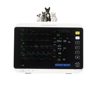 SY-C005V-1 Veterinary Equipment 12.1 Inches Veterinary Capnograph ETCO2 Vital Signs Monitor Animal Heart Monitor