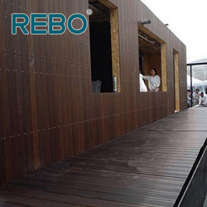 Hiện đại ngoài trời tre đá đen bằng gỗ tường ốp Bảng điều chỉnh chống thấm nước chống cháy cho hộ gia đình sử dụng thiết kế đồ họa giải pháp có sẵn - Product Image 3