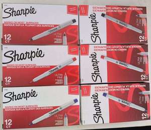 12 pièces/boîte <span class=keywords><strong>stylo</strong></span> Signature Extra Fine 32701 stylos marqueurs d'art <span class=keywords><strong>Sharpie</strong></span> à base d'huile - Product Image 6