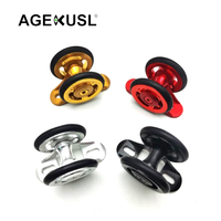 AGEKUSL Roues de protection anti-boue pour vélo, Roues faciles à utiliser, Rouleaux de protection anti-boue Ezwheel, Compatibles avec Brompton Pline Tline ACE C5