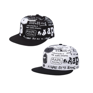 Cappelli e cappellini con chiusura a scatto Vintage stampati di nuova tendenza Hip Hop a 6 pannelli Flat Bill personalizzati - Product Image 1
