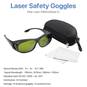 Sunrise755 нм, 808 нм, 980нм лазерные защитные очки для глаз Александрит/диоды/ND: YAG, 740-1100нм лазерный защитный патч - Product Image 2