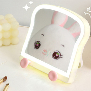Wholesale <strong>Price</strong> Cute <strong>Toast</strong> Led Children Night Lamp Touch Sensor USB Charge Lamp Led Makeup Mirror Night Light - Product Image 4