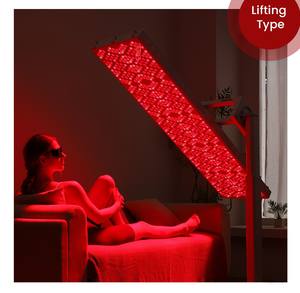 Statif Terapi Cahaya Merah Seluruh Tubuh dengan Remote Kontrol Elektrik, Tinggi Dapat Disesuaikan, Baja SPCC, Rotasi 360°, Steker US EU AU UK - Product Image 1