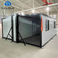Anti-Sismique 20Ft 40Ft Mobile Mini Maison Préfabriquée 2 3 4 5 Chambre à coucher Pliable Extensible Conteneur Maison Préfabriquée Villa de Luxe