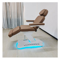 Table de Massage Électrique pour Esthéticienne, Salon de Beauté, Spa, Soins des Cils, Soins du Visage, Dermatologie Esthétique