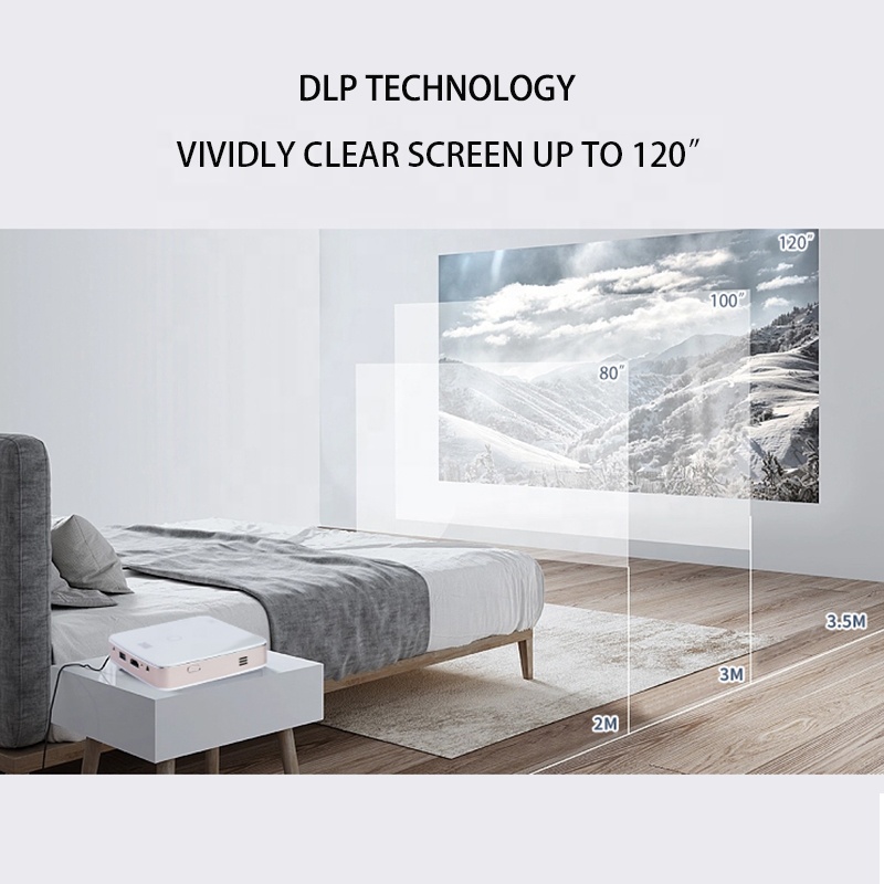 ORANGLES S-60 Smart Pocket DLP Projector | 1080P Mini Beamer with Android 13 & Dual-band WiFi | 4K Multimedia Home Theater – orangles Kuwait - full product showcase - displaying specifications - Image 5 of 6 | adapts to any space | S-60 Smart Pocket DLP Projector | 1080P Mini Beamer with Android 13 & Dual-band WiFi | 4K Multimedia Home Theater – orangles Kuwait deal New Jersey | Free Shipping ORANGLES