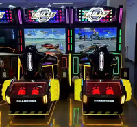 Machine de jeu d'arcade de course, simulateur, console de compétition, jeu vidéo, machine de divertissement à pièces, adultes, métal