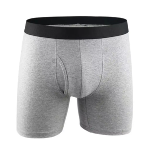 Comodi Boxer da Uomo OEM ODM con Logo Personalizzato, <span class=keywords><strong>Slip</strong></span> Classici in Cotone Elasticizzato, Boxer <span class=keywords><strong>Aperti</strong></span> - Product Image 3
