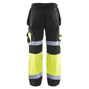 BLAKLADER - 150818609933D84 Hi-Vis <b>trousers</b> X1500 <b>Black</b>/yellow - EAN 7330509387948 HI-VIS <b>WORKWEAR</b> - Product Image 3