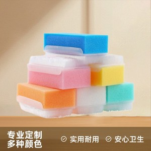 MUNKCARE แปรงนวดอาบน้ำเด็กฟองน้ำ 8x5x3.5 ซม. พลาสติกพร้อมขนแปรงนุ่มสำหรับกระตุ้นประสาทสัมผัสและการดูแลผิว - Product Image 5