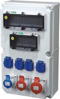 Boîtier de distribution extérieur étanche à montage en surface avec protection contre les fuites et les surcharges MCB & RCD pour stations de recharge de véhicules électriques