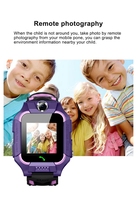 Montre intelligente Q19 pour enfants, filles et garçons, avec caméra SOS, GSM, LBS, GPS, alarme, horloge, 2G, avec carte SIM pour téléphone portable