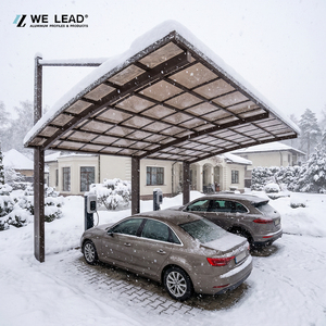 <b>Large</b> Span Industrial Grade Steel And Aluminum Hybrid Structure Outdoor Parking Canopy Carport - Product Image 2