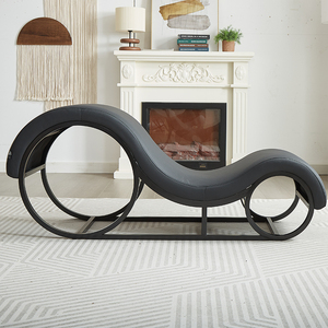 Caldo di vendita moderna struttura in acciaio per andare divano rosso sedia per <span class=keywords><strong>il</strong></span> tempo libero a forma di S sedia Yoga per camera da letto e soggiorno - Product Image 5