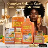 Gel Douche Éclaircissant au Curcuma et Vitamines, Nettoyage Profond Anti-Âge, Soin Corporel Illuminant, Marque Privée OEM