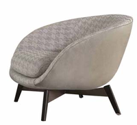 Chaise de salle à manger pivotante moderne avec installation facile, structure en contreplaqué et acier inoxydable, idéale pour appartement, salon ou hôtel