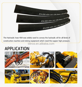 Blince and EN Standards High Steel Wire Reinforced Hydraulic <b>Rubber</b> <b>Hose</b> Flexible - Product Image 1
