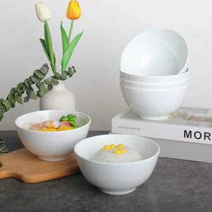 Bol à salade en mélamine incassable, blanc, en plastique, pour soupes et nouilles, vaisselle pour usage domestique et commercial - Product Image 5