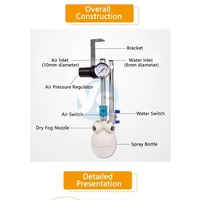 Humidificateur hybride gaz-eau premium à brouillard sec, humidification industrielle par brumisation, contrôle de l'humidité et élimination de la poussière pour ateliers textiles