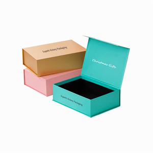 Mới nhất phong cách in màu đỏ sóng gửi thư hộp thân thiện với môi quần áo Quà Tặng bao bì các tông hộp bưu phẩm chăm sóc da hộp giấy - Product Image 2