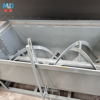 Mélangeur à ruban horizontal en acier au carbone SUS304/SUS316 pour engrais, 5,5-15 kW, 1,5-8 T/H, résistant à l'usure, économe en énergie