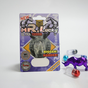 One-Stop Custom Rhino Pills Packaging Box Set with Blister Card and <b>Display</b> Box for Male Enhancement Supplements - Product Image 4