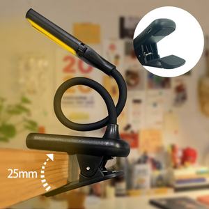 ไฟอ่านหนังสือแบบหนีบปรับได้สองหัว ควบคุมด้วยระบบสัมผัส ป้องกันแสงแยงตา ใช้หลอดไฟ LED ชาร์จไฟได้ เหมาะสำหรับอ่านหนังสือและโน้ตเพลง - Product Image 6