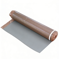 Rouleau de sous-couche en mousse EVA de 2 mm avec film PE brun, absorption acoustique, résistant à l'humidité, pour revêtements de sol en stratifié, bois dur et bambou