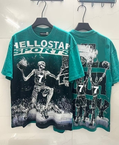 Camisetas de Hombre Oversize de Alta Calidad con Estampado Gráfico H-Star, Estilo Vintage Lavado, NFC, de Gran Gramaje, Top 1:1 Hell - Product Image 2