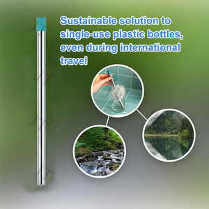 Trọng lượng nhẹ tái sử dụng lọc nước uống rơm loại bỏ 99.999% vi nhựa, hạt, vi khuẩn - Product Image 4