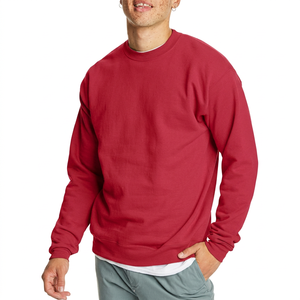 Men's <b>Navy</b> Blue Crew Neck <b>Sweatshirt</b> Regular Fit Casual Knitted 100% Cotton Pullover Autumn Wear - Product Image 3