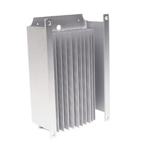 Supports de montage de dissipateurs thermiques en cuivre extrudé haute densité intégrés, série 6000, finition anodisée, services de découpe, pliage et soudage