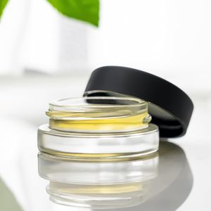 Bán buôn 3ml 5ml <span class=keywords><strong>7ml</strong></span> 9ml trong suốt vòng tái chế lọ kem thủy tinh với nắp vàng đen - Product Image 3