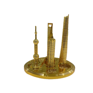 Phong Cách Cổ Điển Kim Loại Đại Diện Địa Phương Quy Mô Kiến Trúc Mô Hình Đồ Trang Trí Tùy Chỉnh In Chết Cắt 3D Xây Dựng Mô Hình Bộ Dụng Cụ - Product Image 1