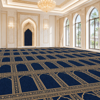 Tapis de prière miniature en laine sur mesure pour l'Arabie Saoudite, épaisseur de 6 mm à 15 mm, pour projet de mosquée