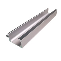 Profilés en U en aluminium personnalisés en usine d'extrusion pour portes coulissantes de douche