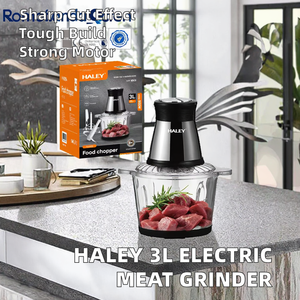 HALEY Electric Vegetable &amp; Meat <strong>Chopper</strong> Food Processor with Stainless Steel 1200W Variable Speed <strong>for</strong> Home Use - Product Image 3