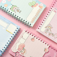 Carnet d'étudiant personnalisé imprimé en couleur, mignon, avec reliure spirale, en cuir, organiseur pour petite fille, agenda quotidien, papeterie, cadeau
