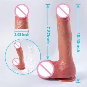 Dildo réaliste en silicone liquide souple, grand pénis, ventouse vaginale, plug anal, jouet sexuel pour femmes, massage pour adultes - Product Image 4