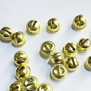 12Mm-30Mm Diy Metalen Jingle Bells Voor Festivals Huisfeest Decoraties Maken Hondendeurbellen Verguld Kerstklokken