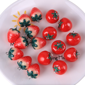 cao ชุดงานฝีมือทำเองแบบสามมิติรูปสตรอว์เบอร์รีสองชั้น ประกอบด้วยพวงกุญแจ ต่างหู สร้อยข้อมือ จี้ และเครื่องประดับรูปแกะ - Product Image 1