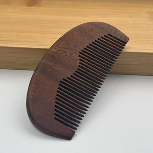 Vendita calda disponibile con Logo Laser personalizzato pettine in legno uso domestico classico strumento di massaggio tascabile antistatico naturale per il cuoio capelluto - Product Image 1