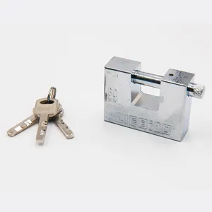 electroplating technology 60mm Lock container use rust-proof heavy duty iron padlock rectangular padlock